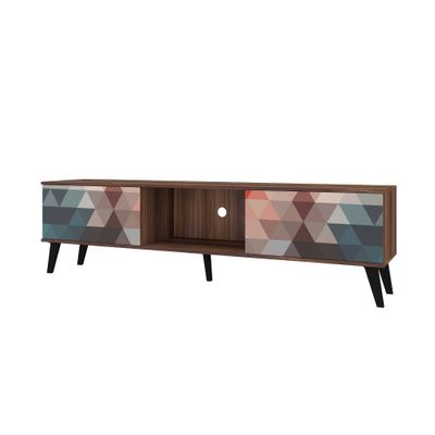 Doyers TV Stand for TVs up to 75  - Manhattan Comfort: Modern Media Console with Storage