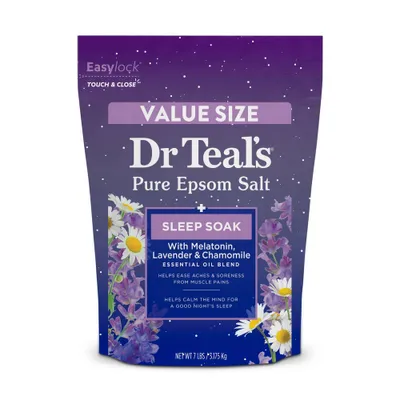 Dr Teals Sleep Epsom Salt Soak with Melatonin & Essential Oils - 7lbs