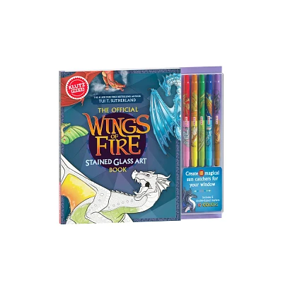 Klutzpress Wings of Fire Stained Glass Art - (Hardcover)