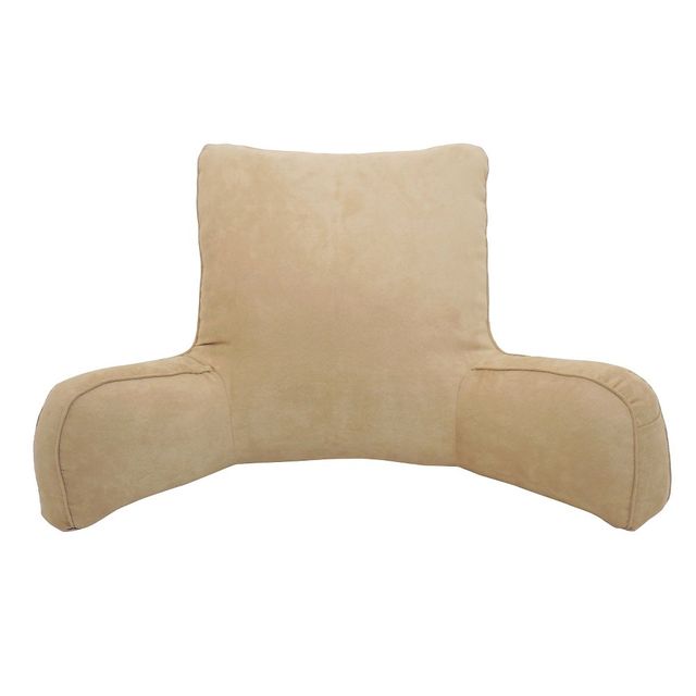 Brush Suede Oversized Bed Rest Lounger: Elements by Arlee, Comfort Reading Support