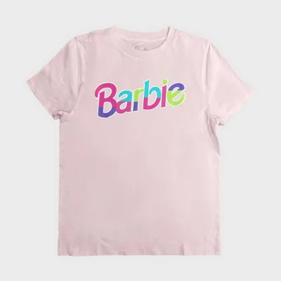 Girl Barbie Logo Short Sleeve Graphic T-Shirt