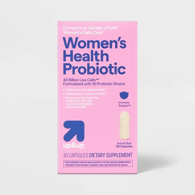 Womens Optimal Health Probiotic for Vaginal, Immune and Digestive Support - 30ct - up&up