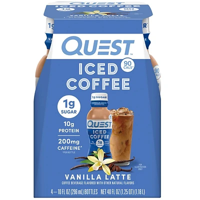 Quest Nutrition Iced Coffee - Vanilla - 4pk