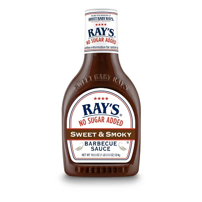 Sweet Baby Rays No Sugar Added Sweet & Smokey BBQ Sauce - 18.5oz