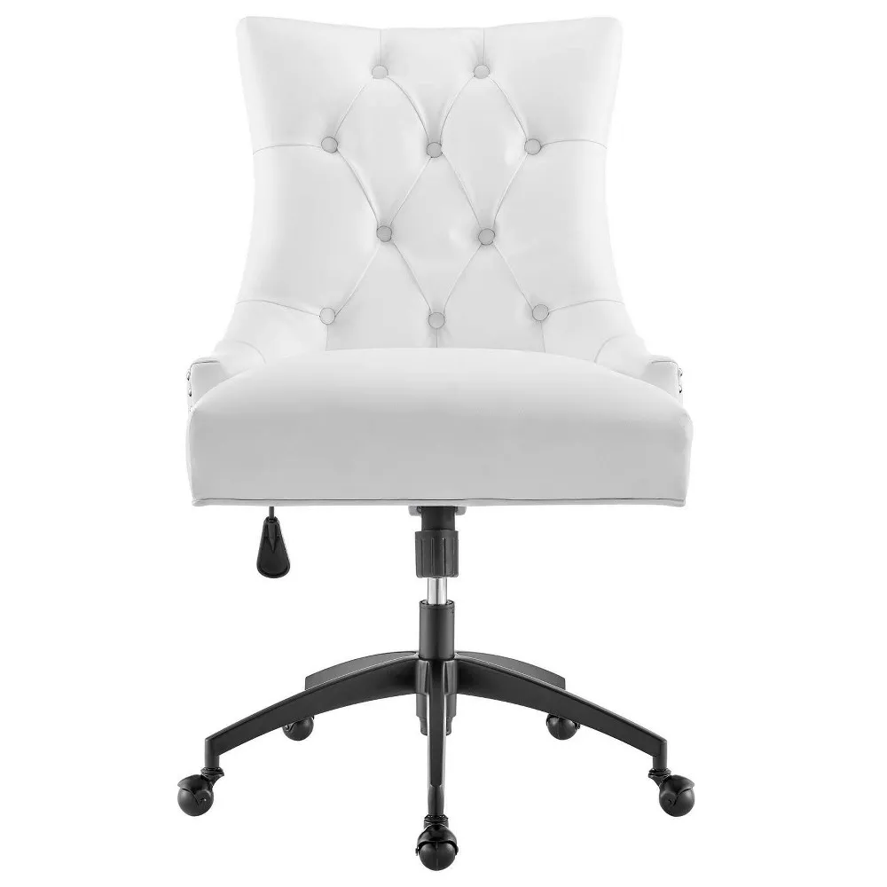 Modway Regent Tufted Vegan Leather Office Chair Black White - Modway |  Connecticut Post Mall