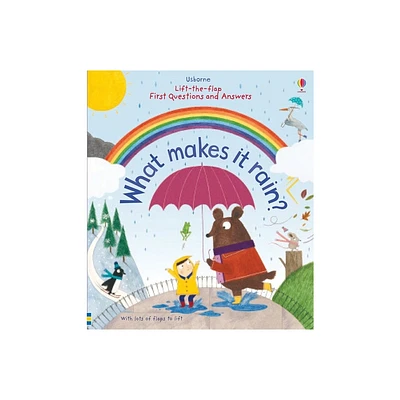 First Questions and Answers: What Makes It Rain? - by Katie Daynes (Board Book)