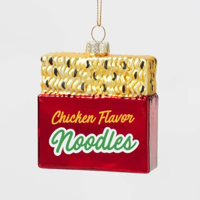 Glass Instant Noodles Christmas Tree Ornament - Wondershop