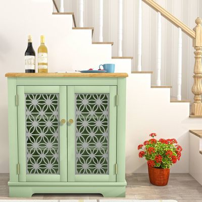 30 Storage Sideboard Buffet Cabinet - Home Essentials: Bohemian Style, Adjustable Shelves