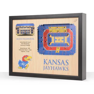 NCAA Kansas Jayhawks 25-Layer StadiumViews 3D Wall Art