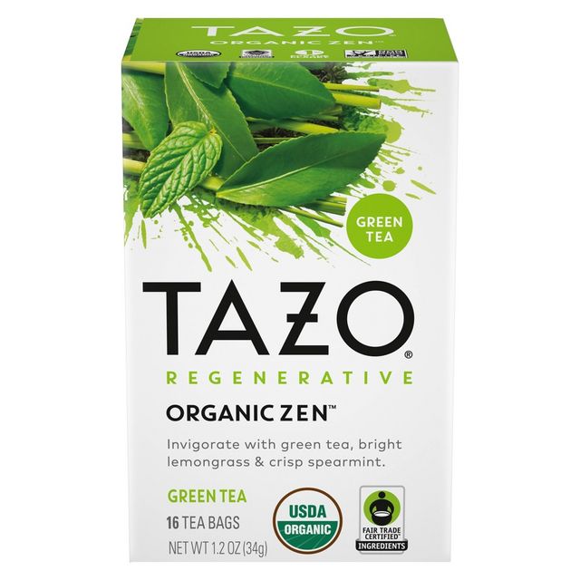 Tazo Organic Peachy Green Tea - 20ct : Target