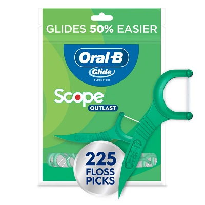 Oral-B Glide with Scope Outlast Dental Floss Picks - Mint - 225ct