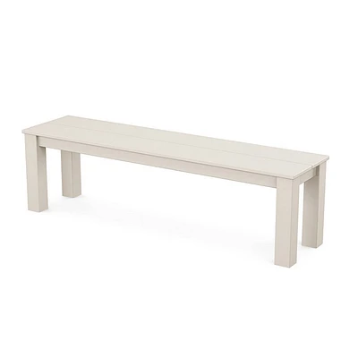 POLYWOOD Parsons Outdoor Patio Dining Bench : 60 Weather-Resistant Garden Seating