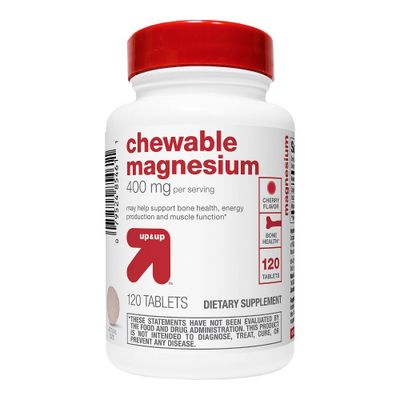 Chewable Magnesium Dietary Supplement Tablets - Cherry - 120ct - up & up