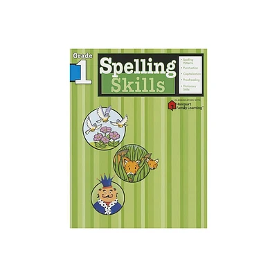 Spelling Skills: Grade 1 (Flash Kids Harcourt Family Learning) - (Paperback)