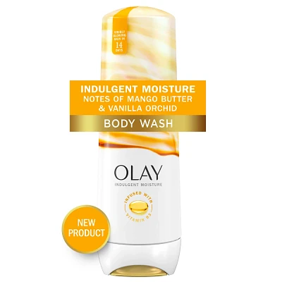 Olay Indulgent Moisture Body Wash Infused with Vitamin B3 - Notes of Mango Butter and Vanilla Orchid - 20 fl oz