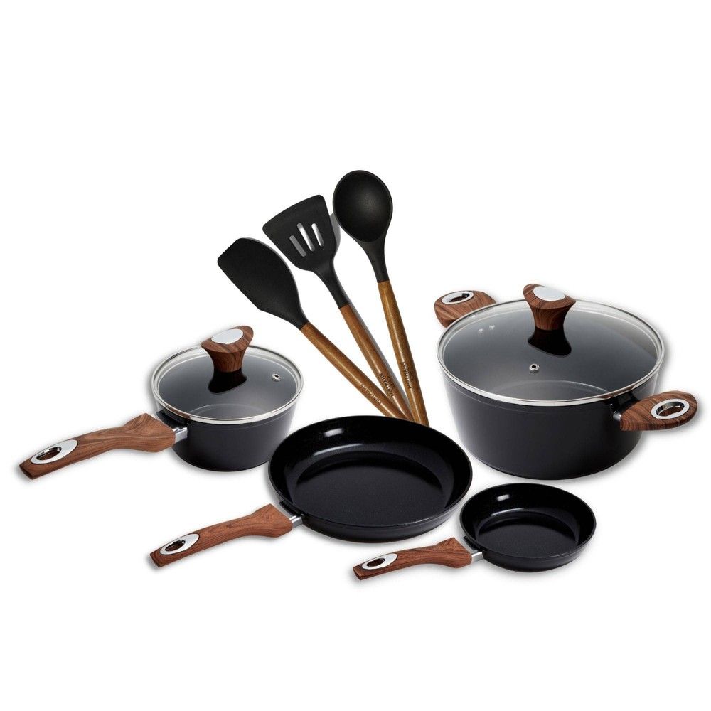 Caraway Home 9pc Non-stick Ceramic Cookware Set Navy : Target