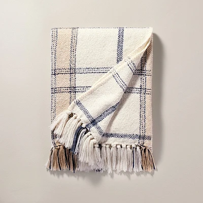 Soft Woven Plaid Throw Blanket Sour  - Hearth & Hand with Magnolia