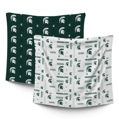 NCAA Michigan State Spartans Home & Away Baby Blanket - 2pk