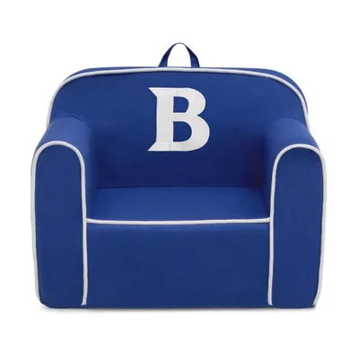 Delta Children Personalized Monogram Cozee Foam Kids Chair - Customize with Letter B - 18 Months and Up