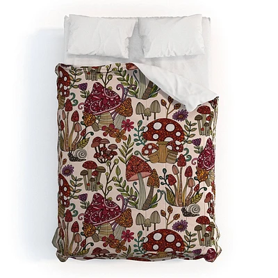 Deny Designs 3pc Full/Queen Valentina Ramos Whimsical Woodland Comforter and Pillow Sham Set: Abstract Design, Non-Woven Fabric, Machine Washable