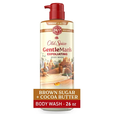 Old Spice Gentle Mans Blend Exfoliating Bodywash Pump - Brown Sugar & Cocoa Butter - 26 fl oz