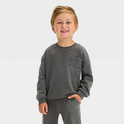 Toddler Boy French Terry Crewneck Sweathirt