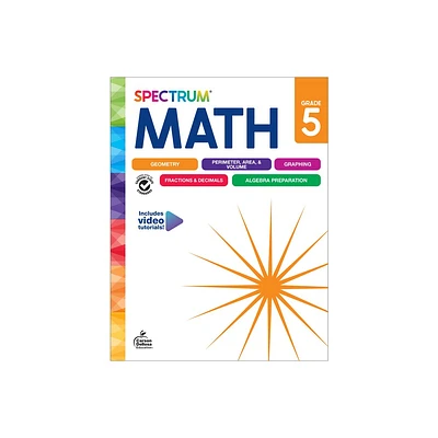 Spectrum Math Workbook, Grade 5 - by Spectrum & Carson Dellosa Education (Paperback)