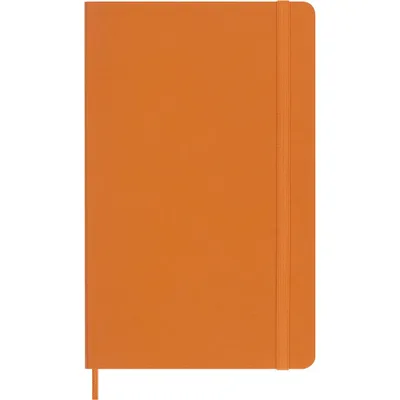 Moleskine Vegea Carpri Large Ruled Soft Notebook Orange Box: Lined Journal, 5x8.25, 176 Pages, Sewn Binding