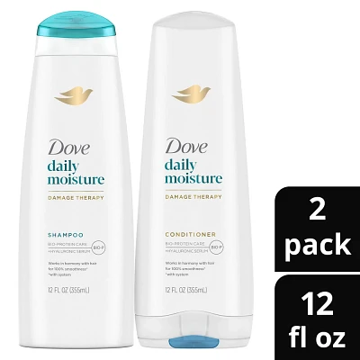 Dove Beauty Daily Moisture Shampoo & Conditioner Set - 12 fl oz/ 2ct