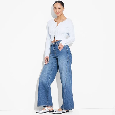 Womens High-Rise Baggy Jeans