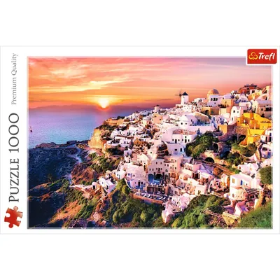 Trefl Sunset over Santorini Jigsaw Puzzle - 1000pc