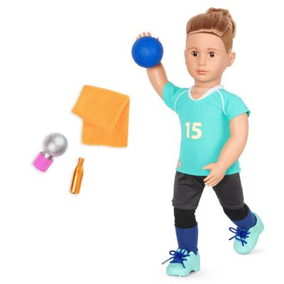 Our Generation Posable 18 Boy Doll Volleyball Player - Johnny