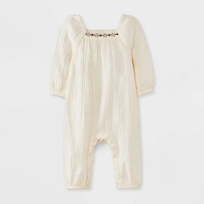 Grayson Mini Baby Girls Henley Romper