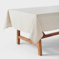 Cotton and Linen Blend Tablecloth - Threshold