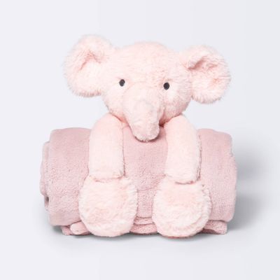 Plush Blanket with Soft Toy