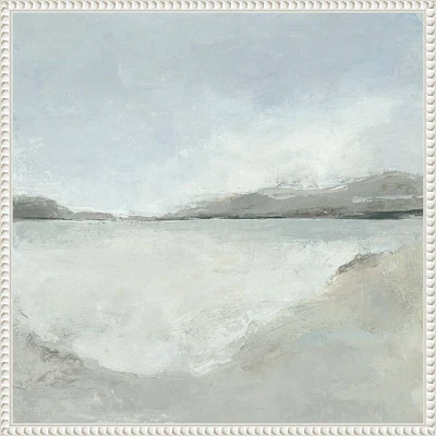 Amanti Art 22x22 Subtle Coastal by Hannah Dawson Framed Canvas Wall Art Print