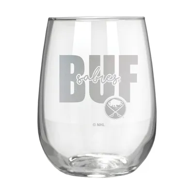 NHL Buffalo Sabres The Vino Stemless 17oz Wine Glass - Clear