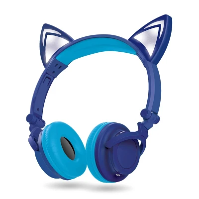 ART+SOUND LED Light Up Kawaii Cat Bluetooth Wireless / Wired Headphones