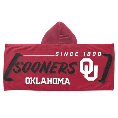 22x51 NCAA Oklahoma Sooners Hooded Youth Beach Towel