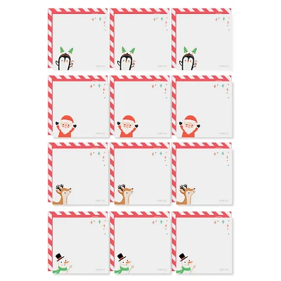 12ct Christmas Icons Mini Notes