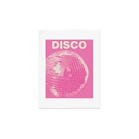 Deny Designs 11x14 April Lane Art Pink Disco Ball Unframed Art Print