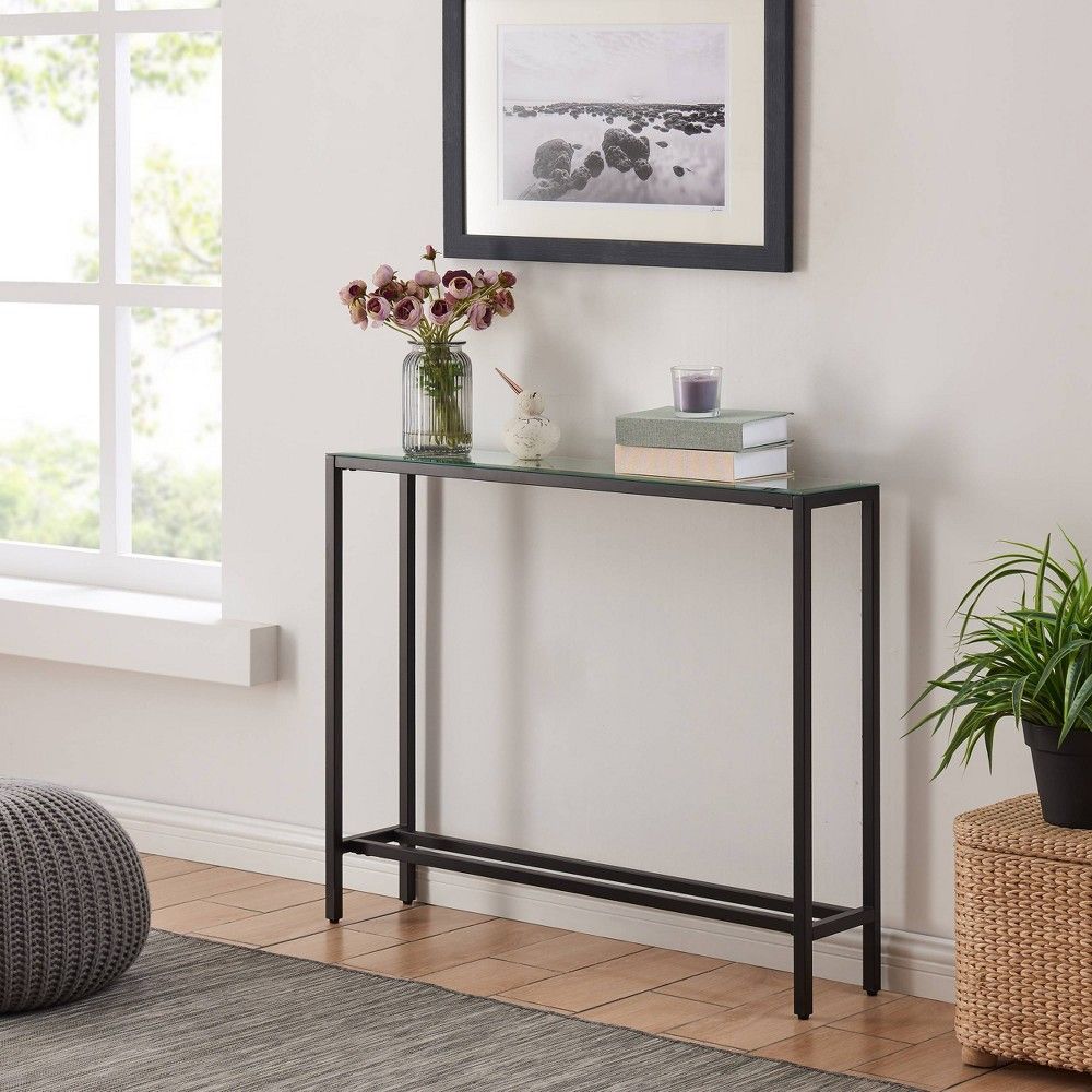 dillard narrow long console table