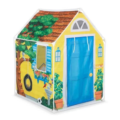 Melissa & Doug Cozy Cottage Fabric Play Tent and Storage Tote