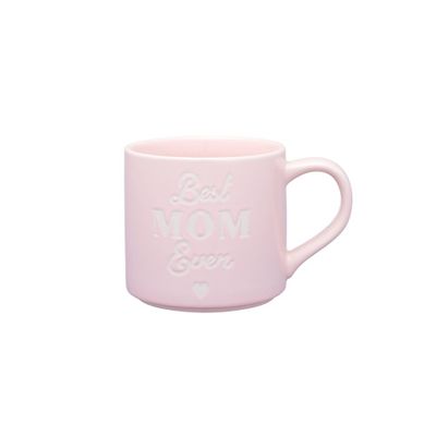 16oz Stoneware Best Mom Ever Mug Light Pink - Parker Lane