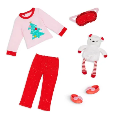 Glitter Girls Fa La La La La PaJaMa Holiday Outfit for 14 Dolls