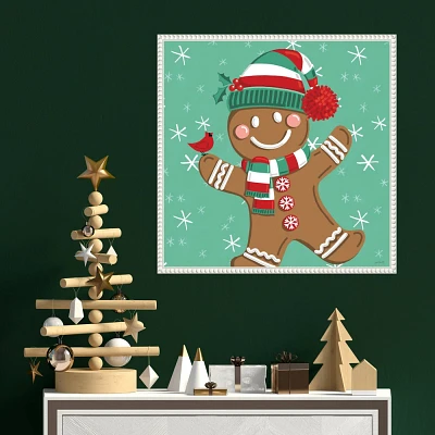 Amanti Art 22x22 Festive Christmas II by Anne Tavoletti Framed Canvas Wall Art Print