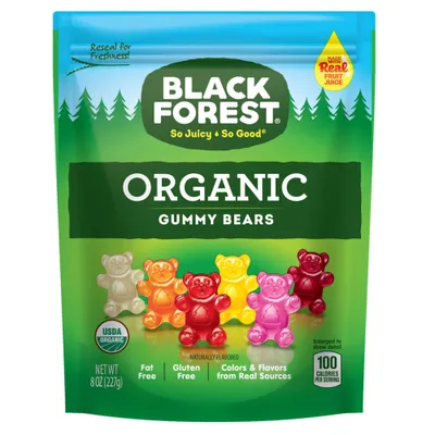 Black Forest Organic Gummy Bears Candy - 8oz