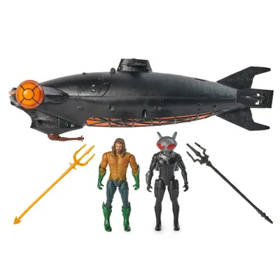 DC Comics Aquaman vs Black Manta Battle Action Figure Playset