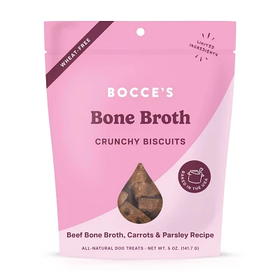 Bocces Bakery Beef Bone Broth and Carrot Dog Treats - 5oz