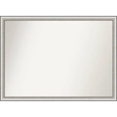 41 x 30 Non-Beveled Salon Silver Narrow Wall Mirror - Amanti Art